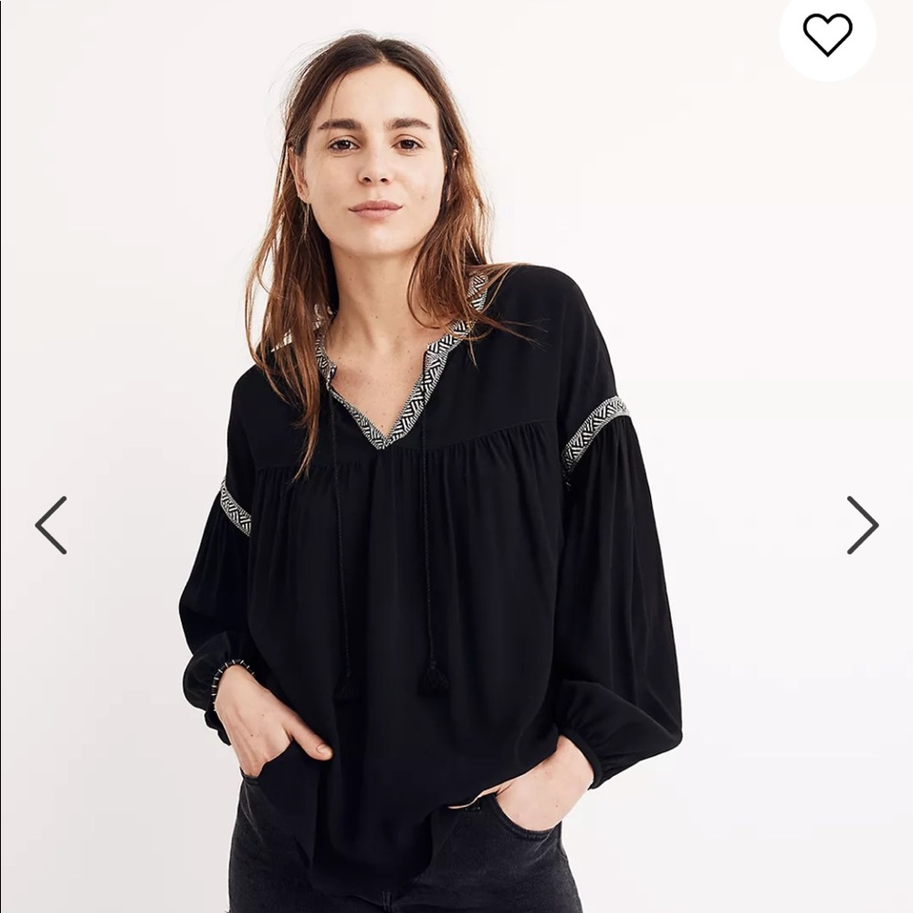 Black Long Sleeve Madewell Top